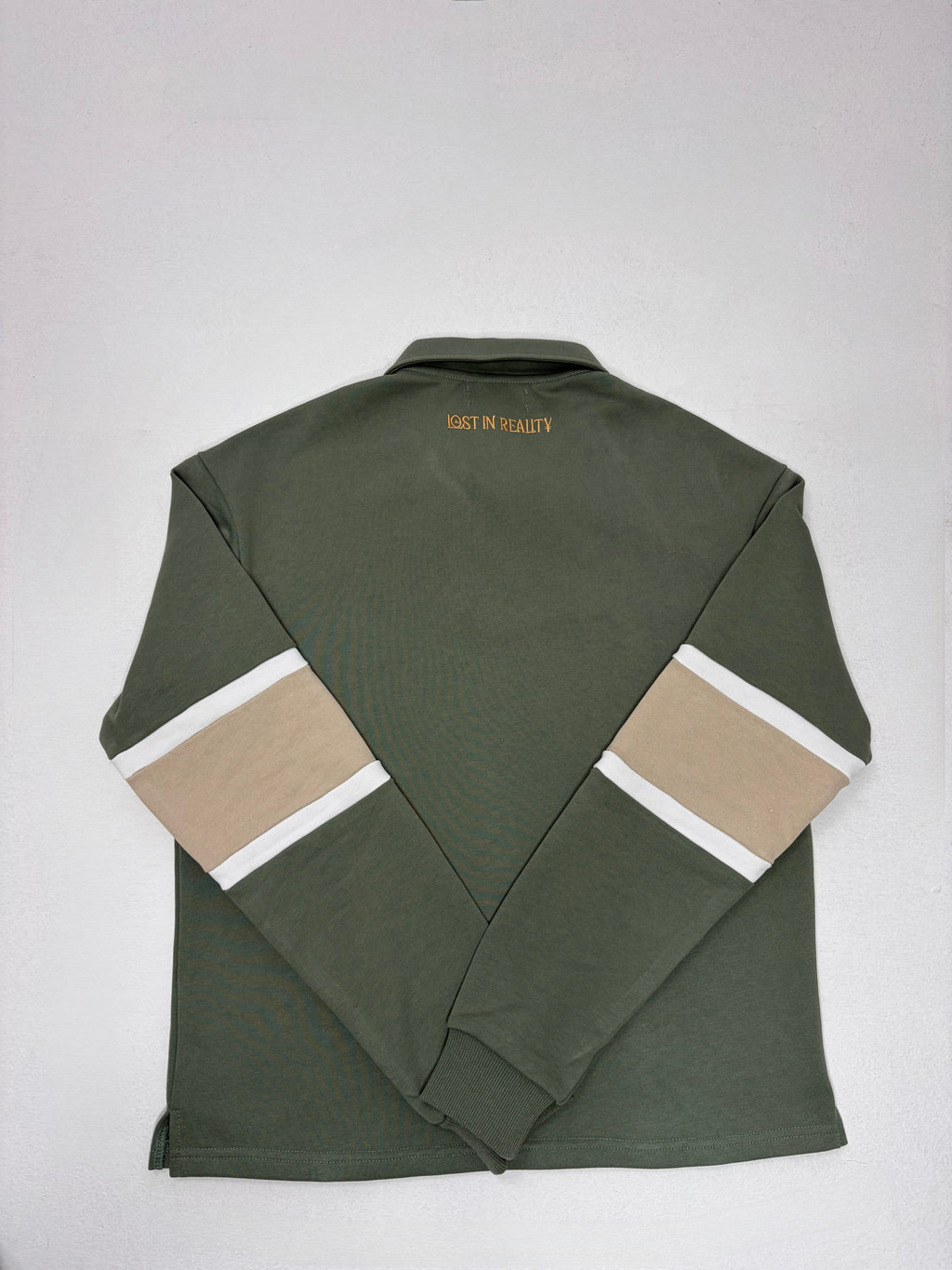 Sage green spliced polo
